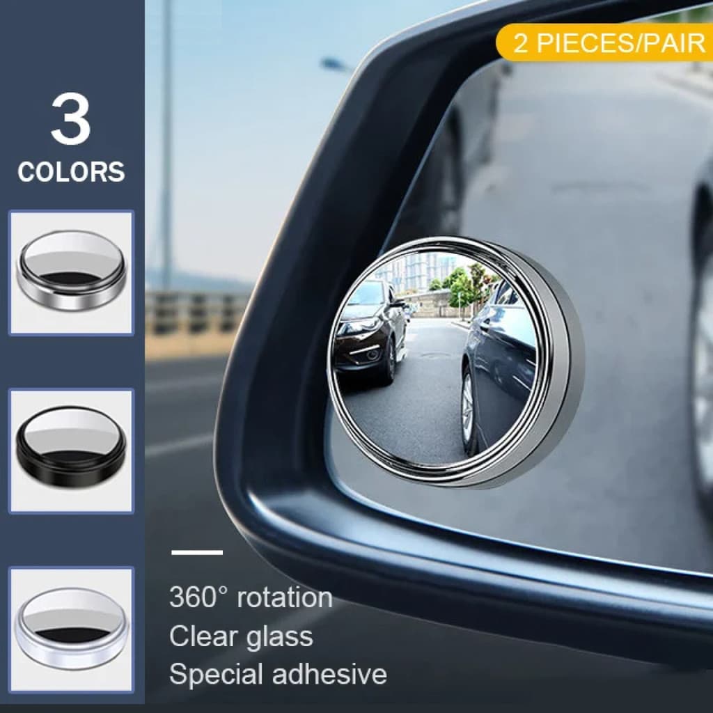 [Espelho Multifuncional] Retrovisor Redondo para Carro/360° Rotativo/Auxílio de Estacionamento