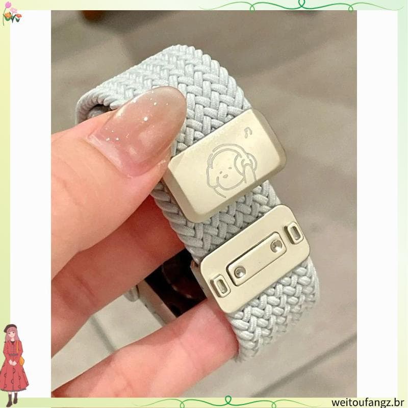 Filhote de cachorro bonito tricô adequado para OPPOwatch-X3mini pulseira de relógio S fivela magnética watch3se2 All-Ma
