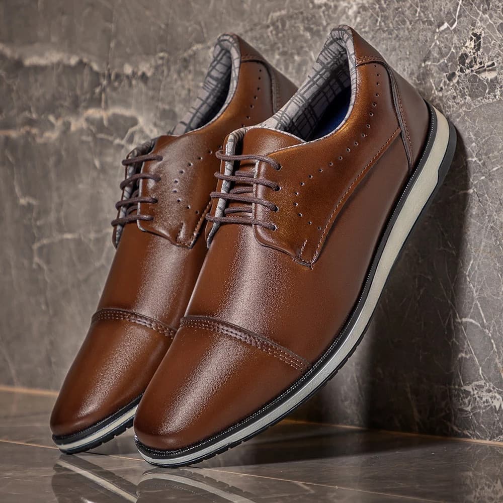 Sapato Oxford Masculino Inglês Solado Blaqueado Beleza e Conforto Homem Moderno Elegante