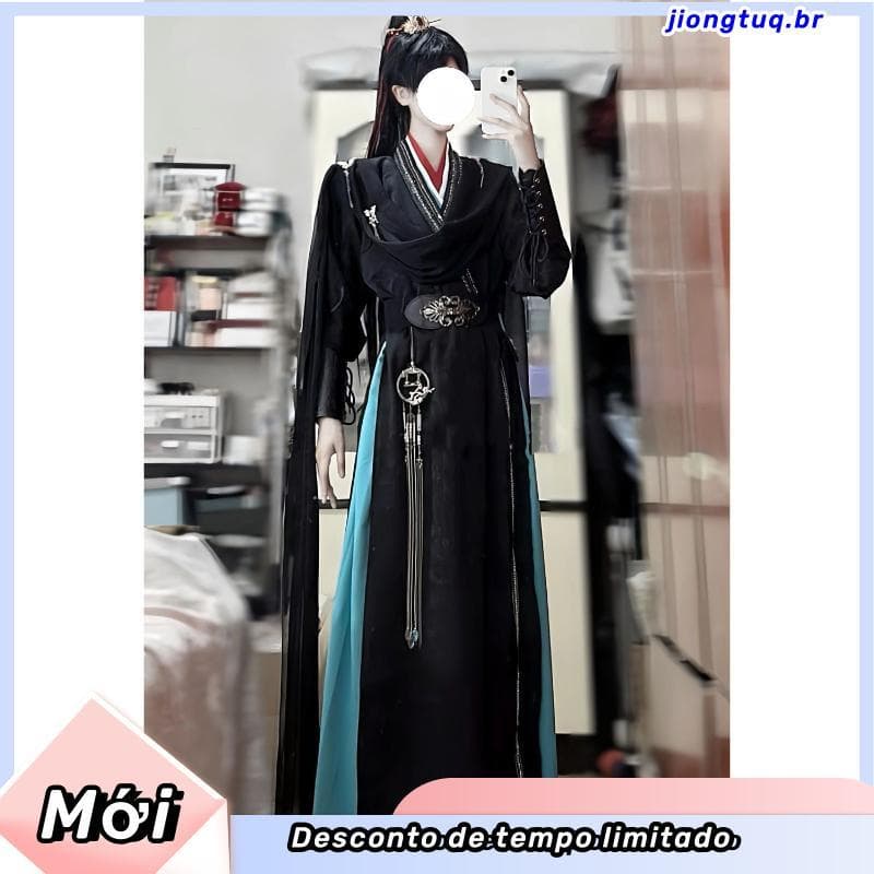 Período Cos Muzi/Traje Antigo/Alternativa de Ping do Período Muzi/Original Genuíno/Traje Preto/Cosplay