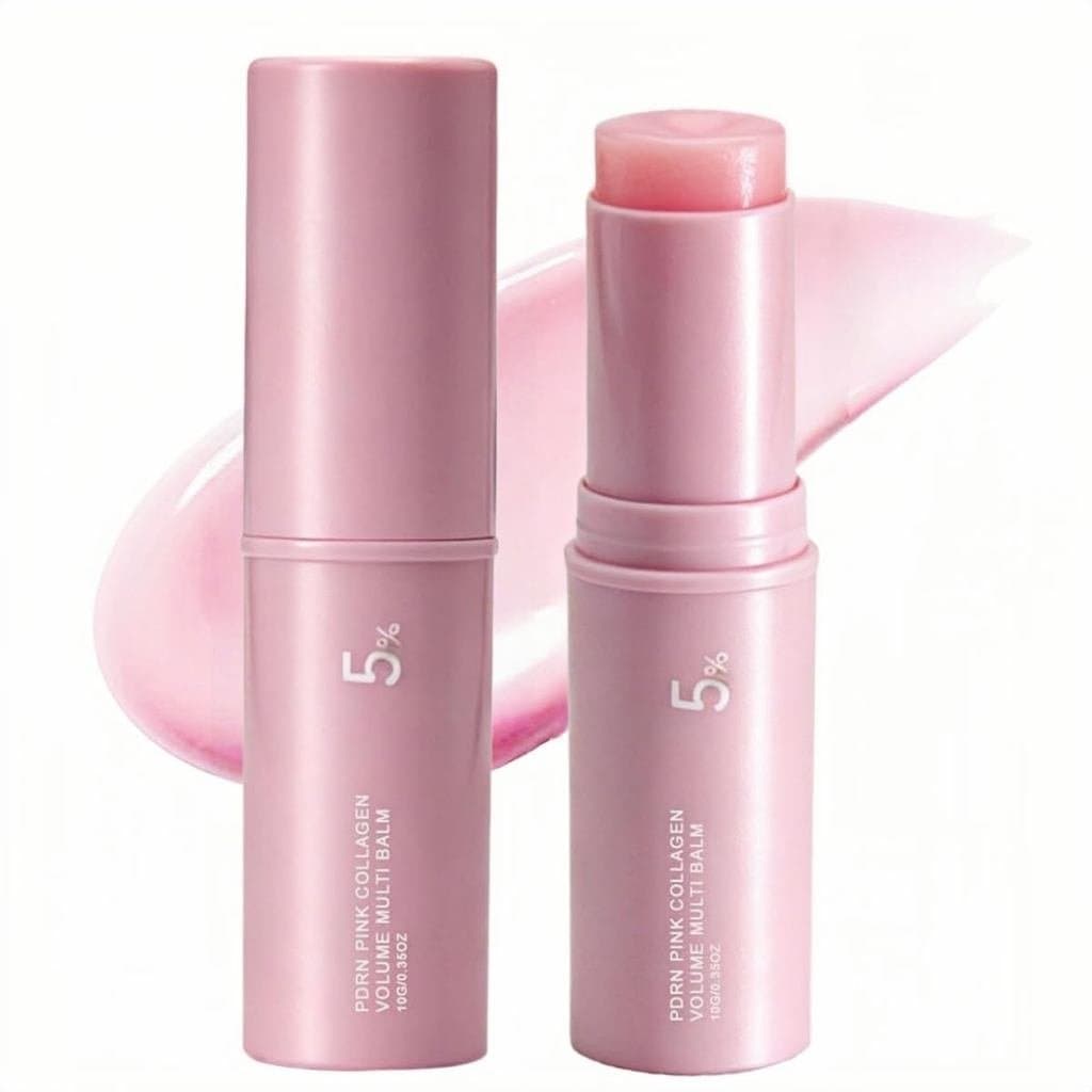 Bálsamo Multiuso em Bastão PDRN Pink Collagen Volume, Bastão Volufiline para Rugas no Rosto e Bastão de Colágeno para Pr