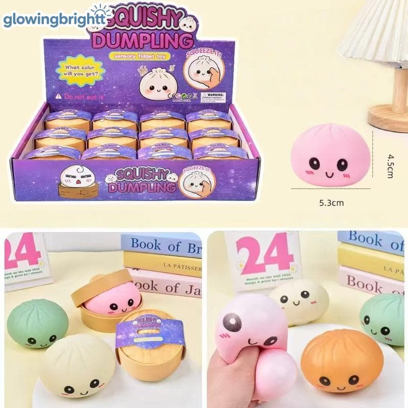 GLOWI Simulação Realista Bolinho Squeeze Bola Alívio Do Estresse Brinquedo Textura Macia Para Depressão Escritório Em Ca