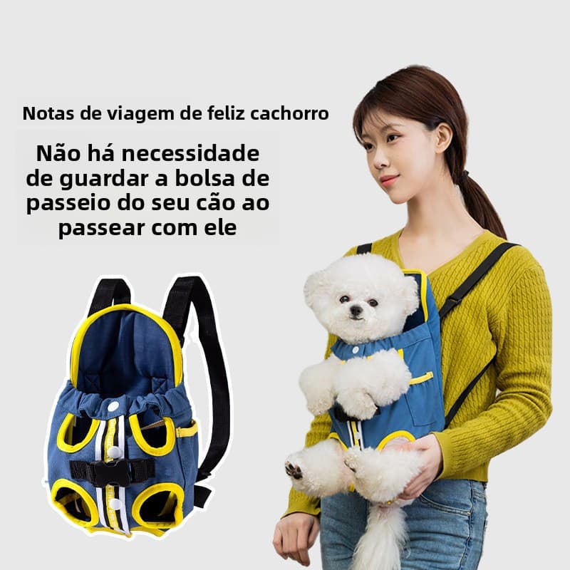 Bolsa de peito para animais de estimação Bolsa para cães Mochila de viagem portátil Mochila para gatos de quatro patas B