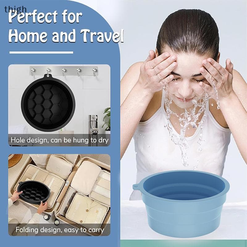 Tigela De Banho De Gelo Portátil Para Rosto , Tratamentos Faciais , Mergulho , Dobrável , Facial , Lavatório Ferramenta