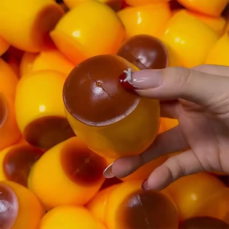 Novo Mole Caramelo Pudim Bola De Estresse Brinquedos Fidget Em Forma De Comida ASMR Sensorial Alívio Do Para Crianças Ad