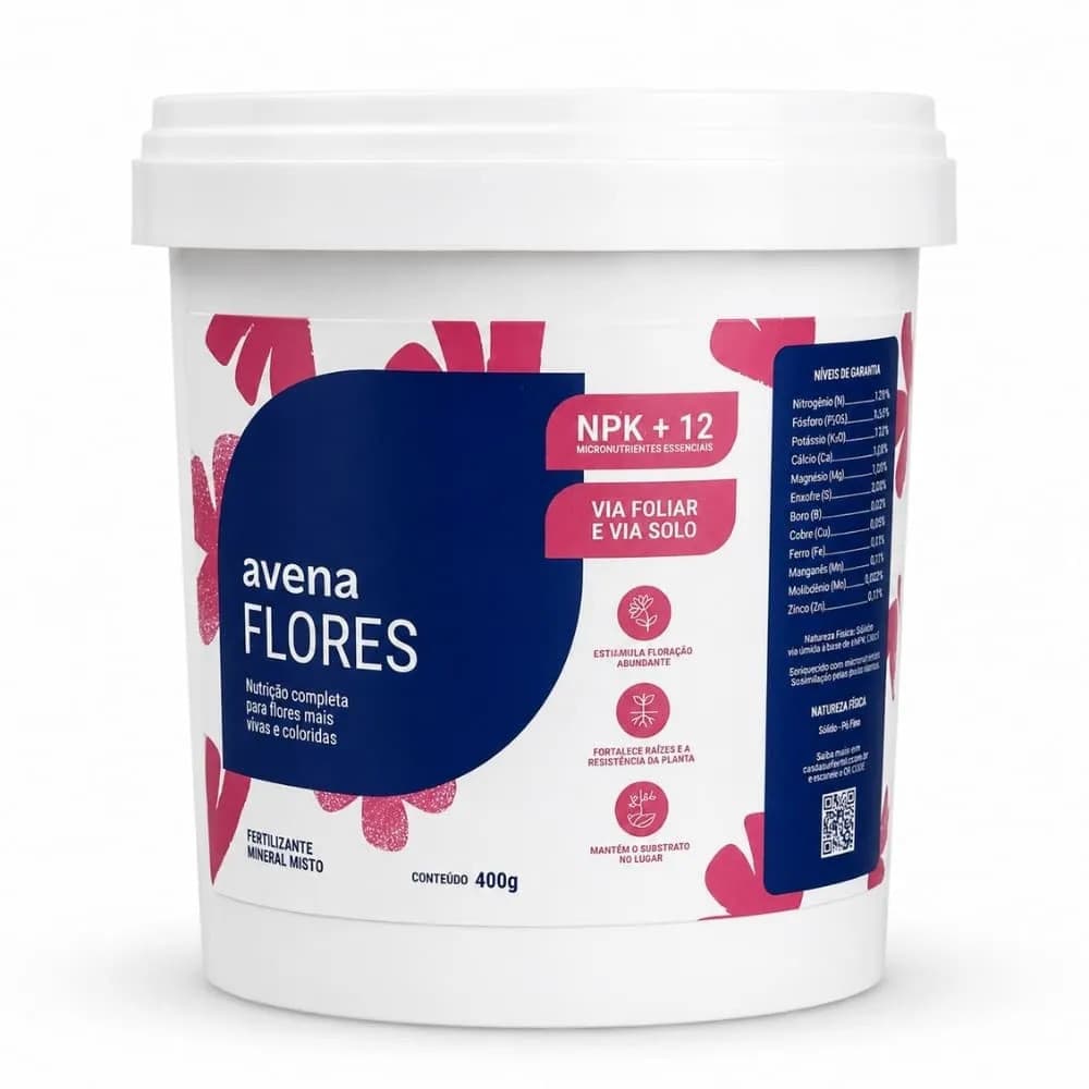 Adubo Para Flores Fertilizante Avena 400g