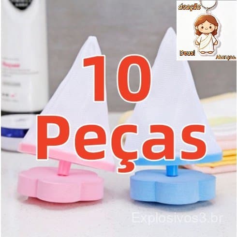 Kit 10 Coletor Cabelo Filtro Tipo Flutuante Para Limpe a Máquina De Lavar Roupa