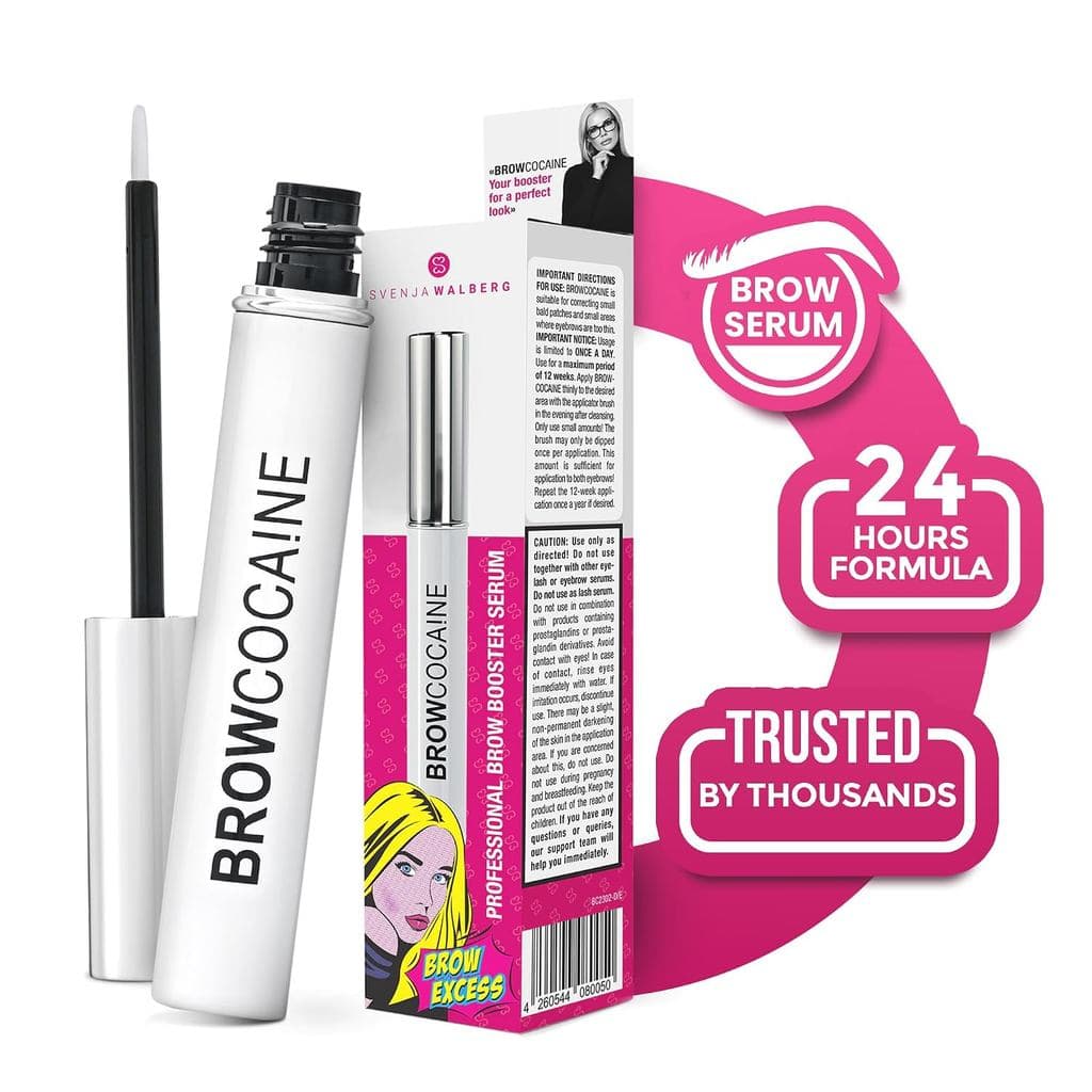 BROWCOCA!NE Espessante e Potenciador de Crescimento para Sobrancelhas - Espessante para Sobrancelhas - Sem Conservantes