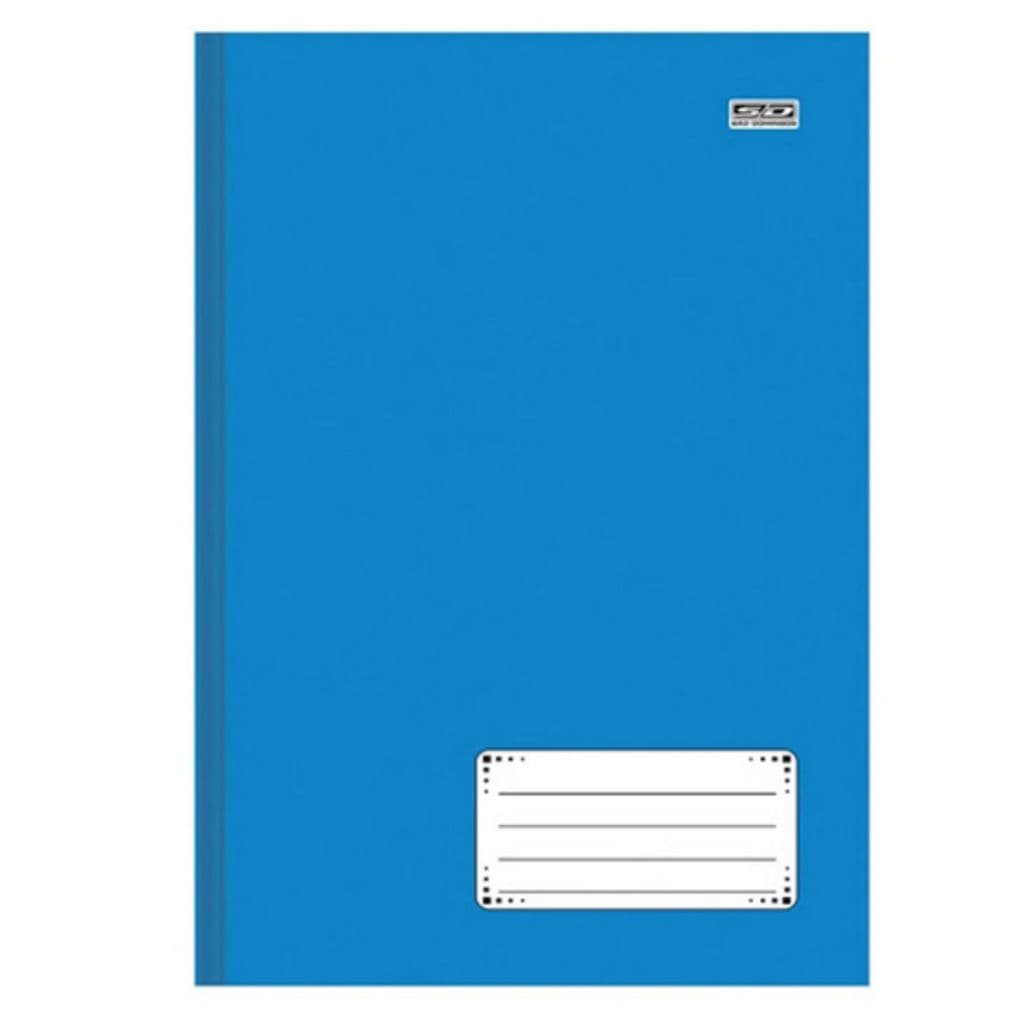 Caderno Brochura 48 Folhas Capa Dura 1/4 Azul