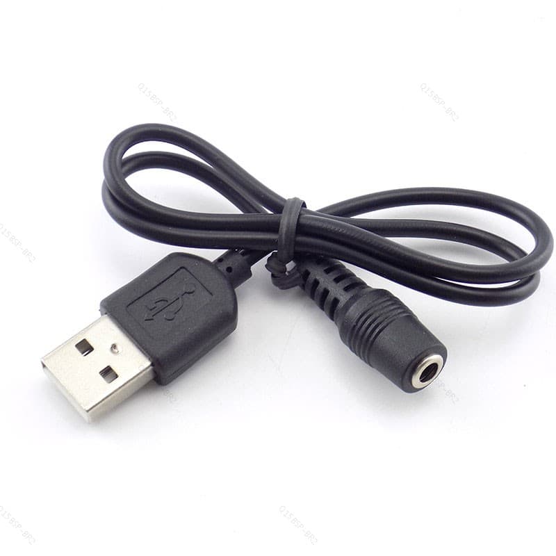 Linha De Extensão USB 2.0 DC Jack De Alimentação Fêmea Para Um Plugue Macho 3.5 * 1.35 Mm Cabo BR15B2