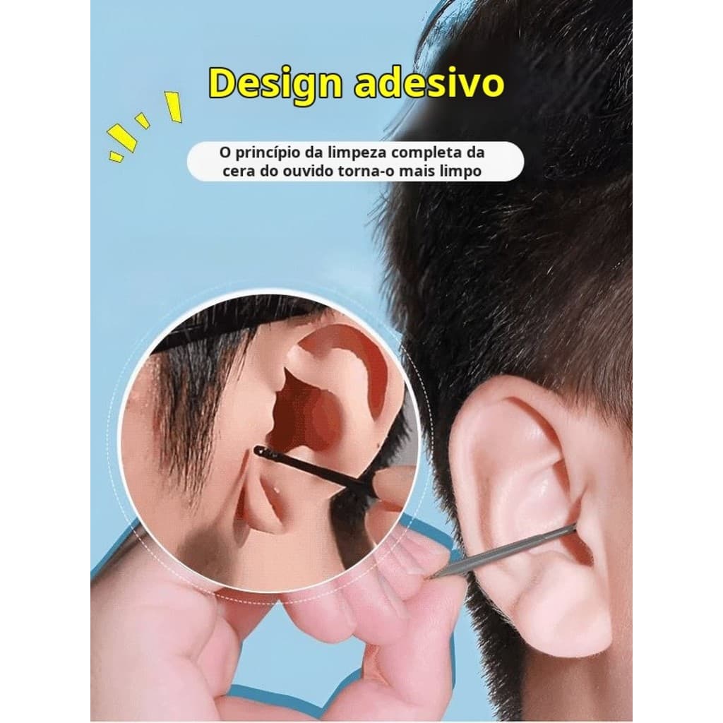 [Limpeza Eficiente] Gentle Sticky Ear Cleaner / Palitos de Limpeza / Bastão de Cera / Uso Descartável