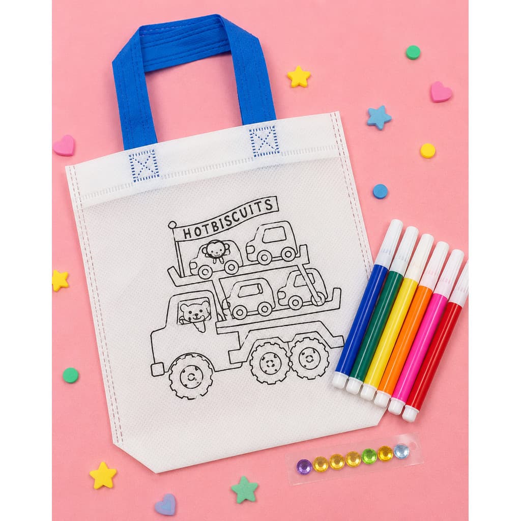 Lembrancinha Festa Infantil Sacolinha Para Colorir E Canetas