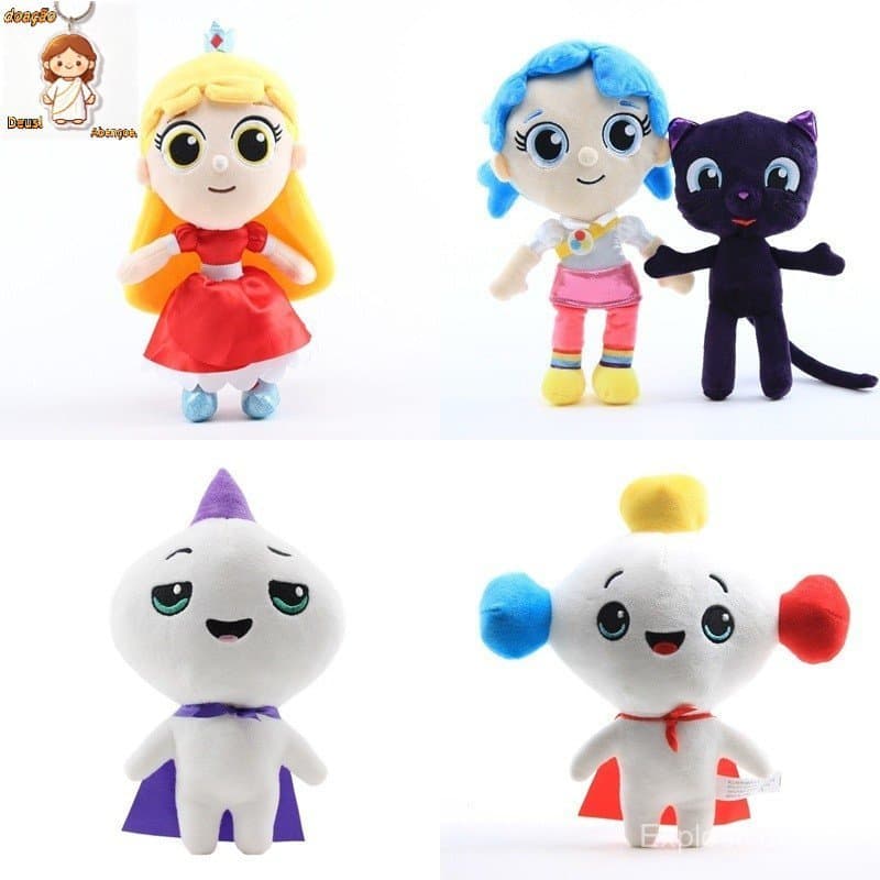 21-30cm Verdadeiro E O Reino Arco-Íris Figura Bartleby Rainbow King Grizelda Frookie Brinquedos De Pelúcia Boneca Almofa