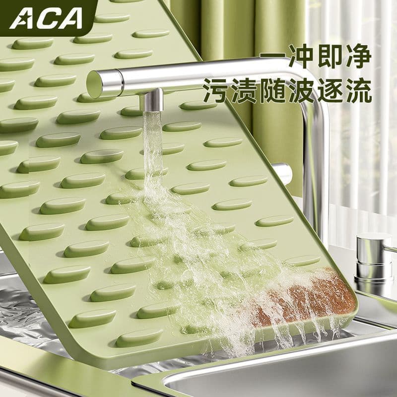 Retentor de água de cozinha Bancada de cozinha Tapete de proteção de barra Placa de corte de Silicone antiderrapante res