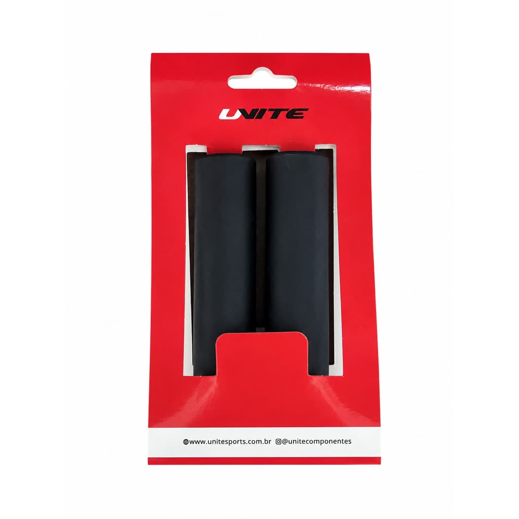 MANOPLA PUNHO LUVA MTB UNITE NBR COM CAPA DE SILICONE PRETA