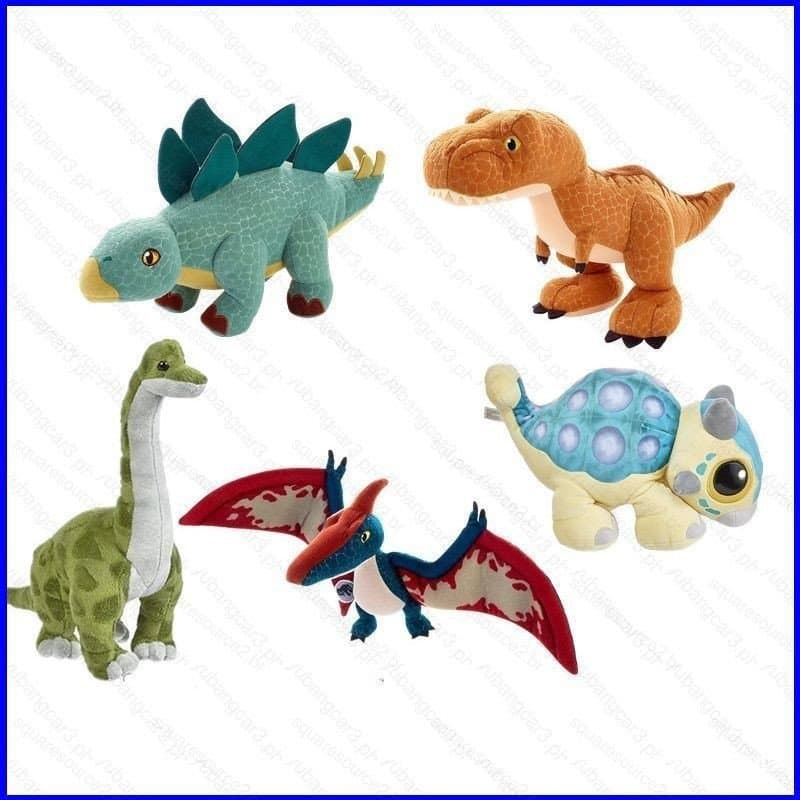 Jurassic World Dinossauro Brinquedos De Pelúcia Tiranossauro Rex Pterodáctilo Stegosaurus Bonecos Recheados Para