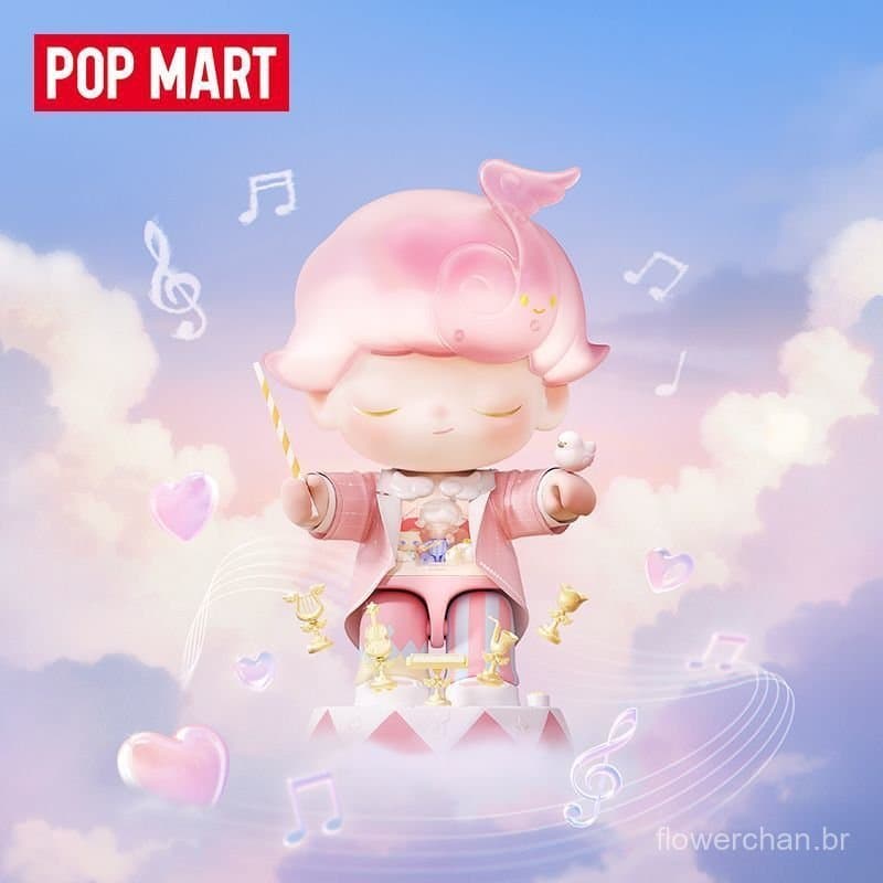 Oficial autêntico (POP.MART Flagship Store) DIMOO Dream Sound Series Bloco de construção brinquedos presentes para crian