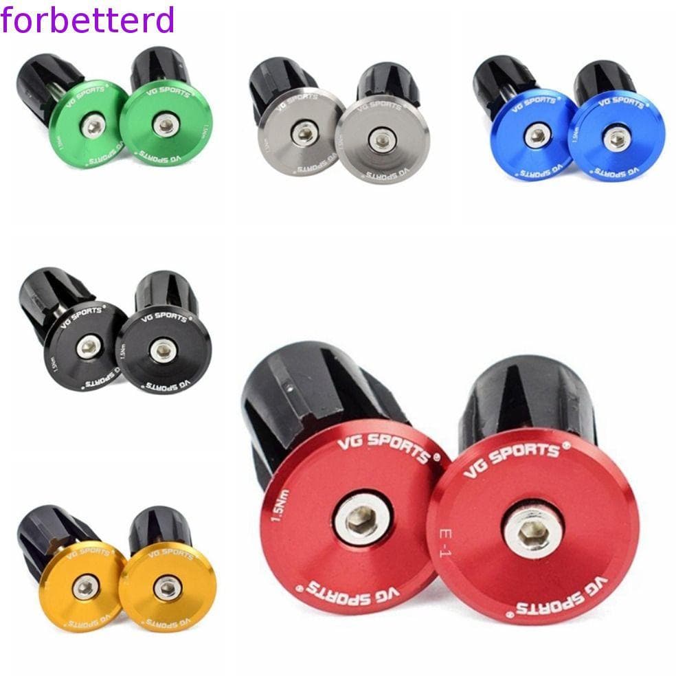 FORBETTERD 1 Par De Plugues Para Guidão De Bicicleta , De Extremidade Multicoloridos De Expansão , Compatíveis