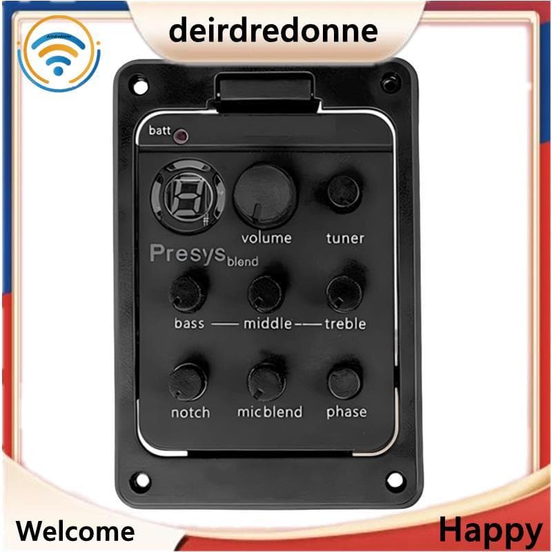 Peças De Guitarra Acessórios Captador EQ Equalizador Com Afinador Presys Piezo Mistura Pré-Amplificador
