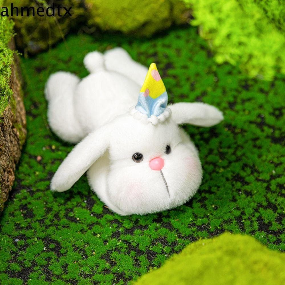 Boneca De Coelho Pendurada Na Orelha AHMEDTXB , Divertida Com Design Kawaii , Brinquedo De Pelúcia Pequeno , Material Ma