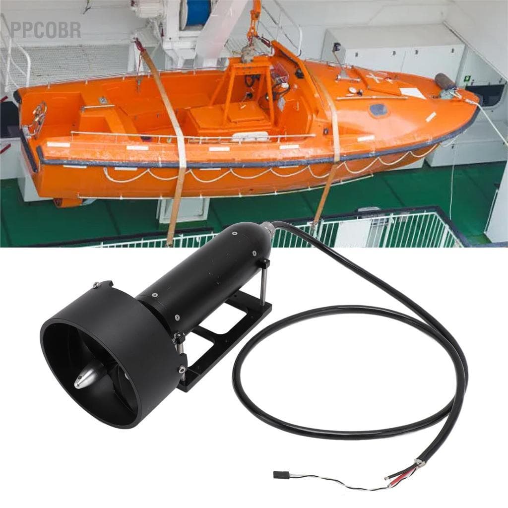 Ppcobr Propulsor subaquático 24-50V CNC Machinin liga de alumínio à prova d\'água sem escova para mergulho em barco CCW