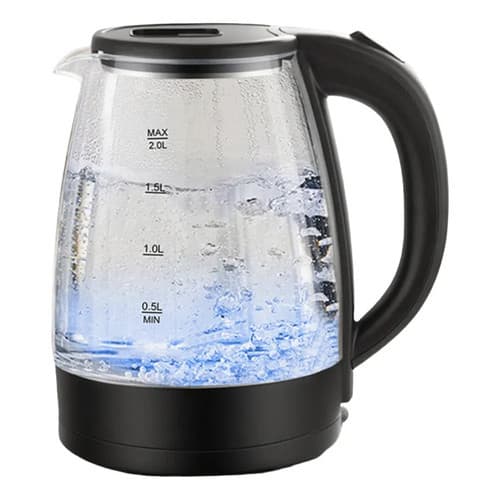 Chaleira Elétrica Vidro 2L Startools 1500W Desligamento Automático LED Bivolt Manual Ferve Água Cozinha Casa