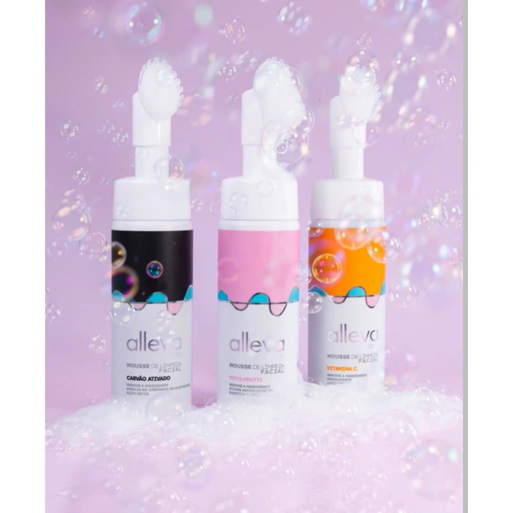Mousse de Limpeza Facial 150ml Alleva
