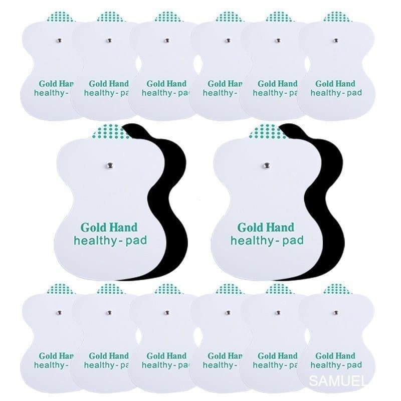 Patches de massagem elétrica de 50/100 peças, adequados para dispositivos de terapia digital, finos, confortáveis e esti