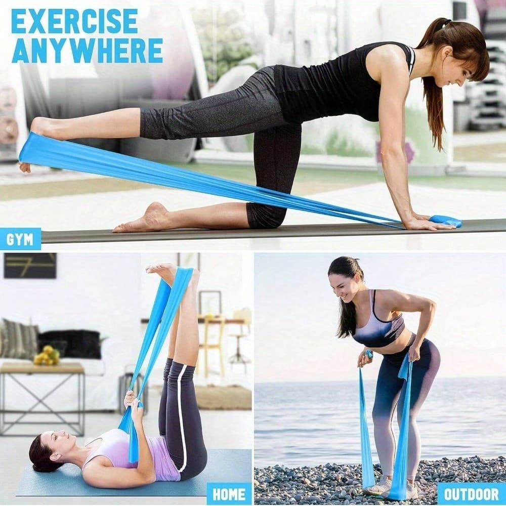 Faixa Elástica de Resistência para Treino, Ideal para Yoga, Pilates, Funcional e Exercícios em Casa e Academia