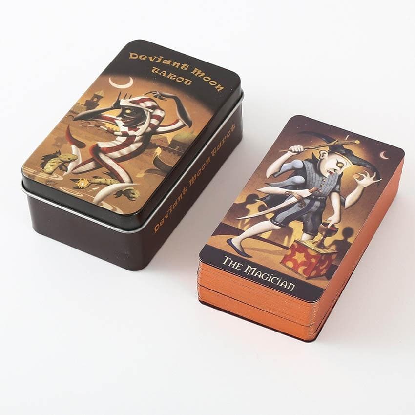 Deviant Moon Tarot Jogos De Cartas De Ferro 10x6x4cm