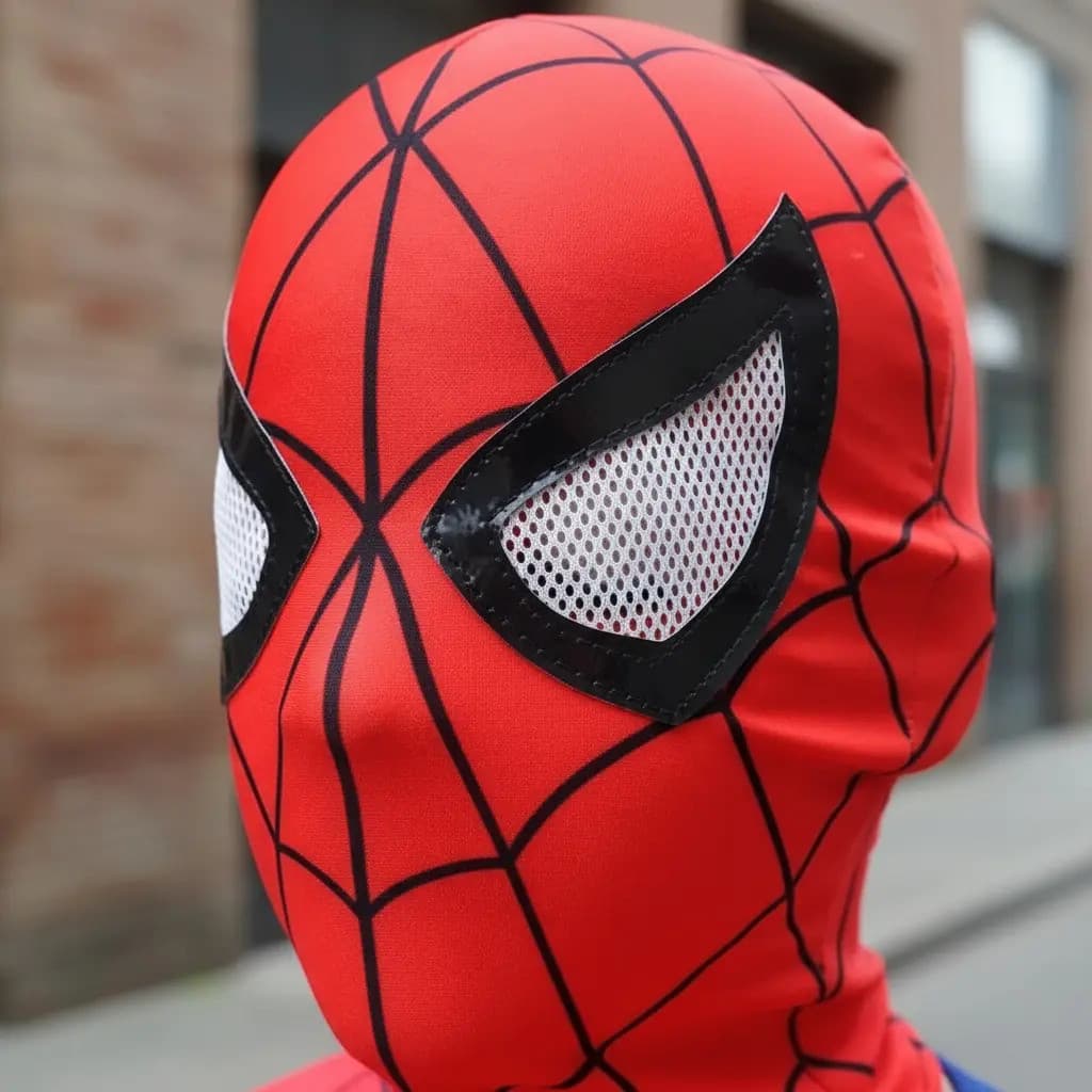 Máscara Infantil Homem Aranha - Fg Fantasias Pano FILME UM NOVO DIA