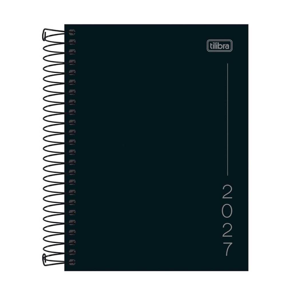 Agenda executiva espiral diária permanente Napoli 187x129mm 2027 Tilibra