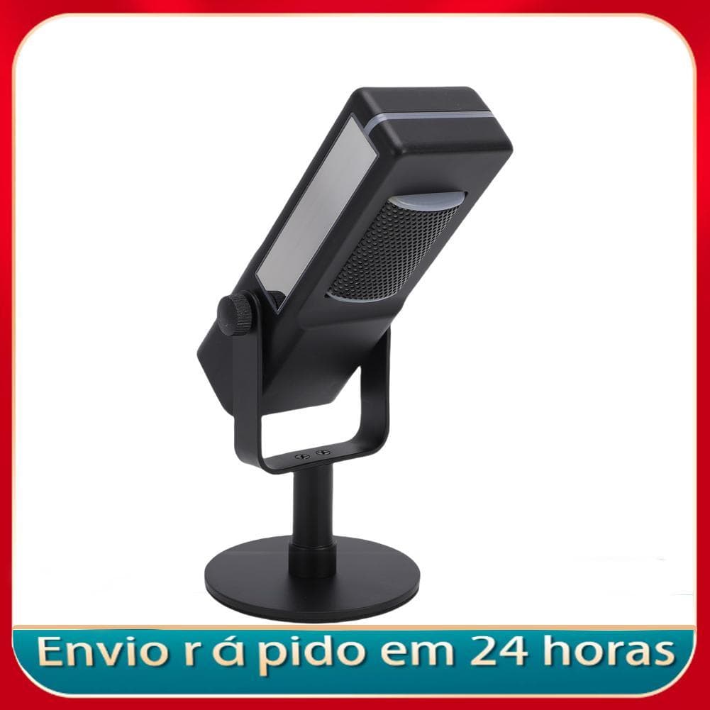 Mingzhe USB Microfone Condensador Microfone com cancelamento de ruído com luzes RGB Plug and Play Suporte para jogos