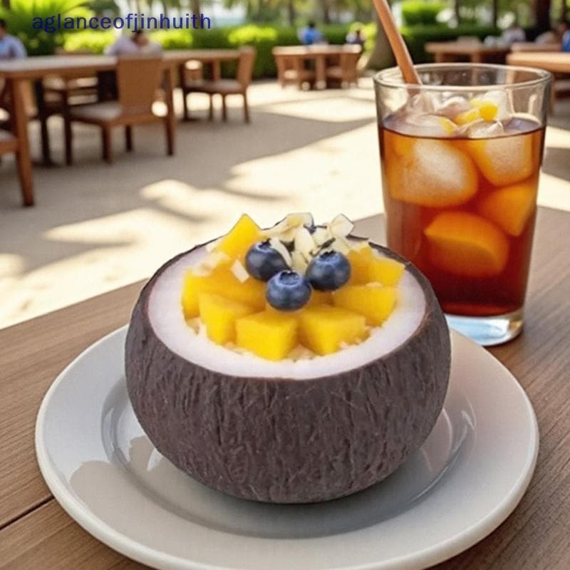 [aglanceofjinhui] Simulação 3D Molde De Silicone De Coco DIY Mousse Bolo Sobremesa Cozimento De Chocolate Vela De Aromat