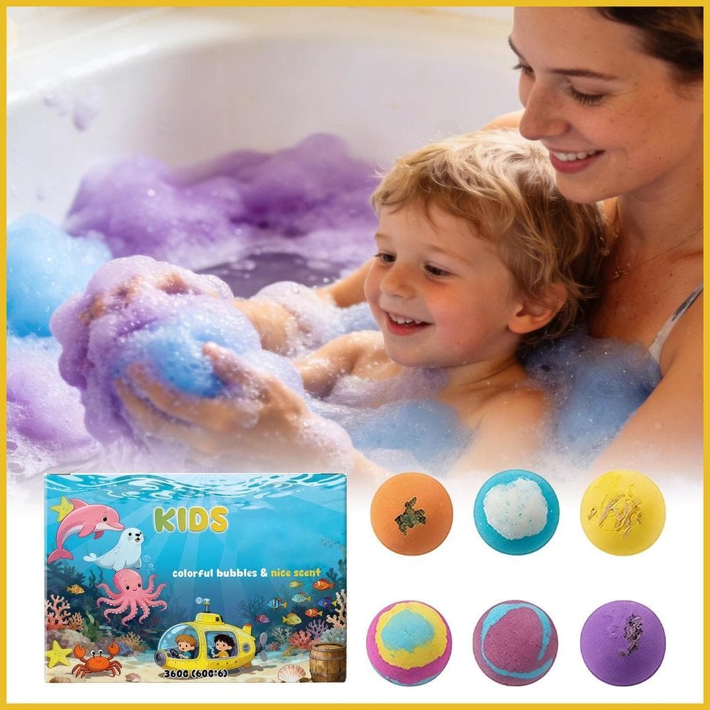 Banho De Bolhas Com Brinquedos Bola De Sal Perfumada 6 Peças Espuma Para Mulheres Esposa Homens Avó alpirrt3br yunkbr
