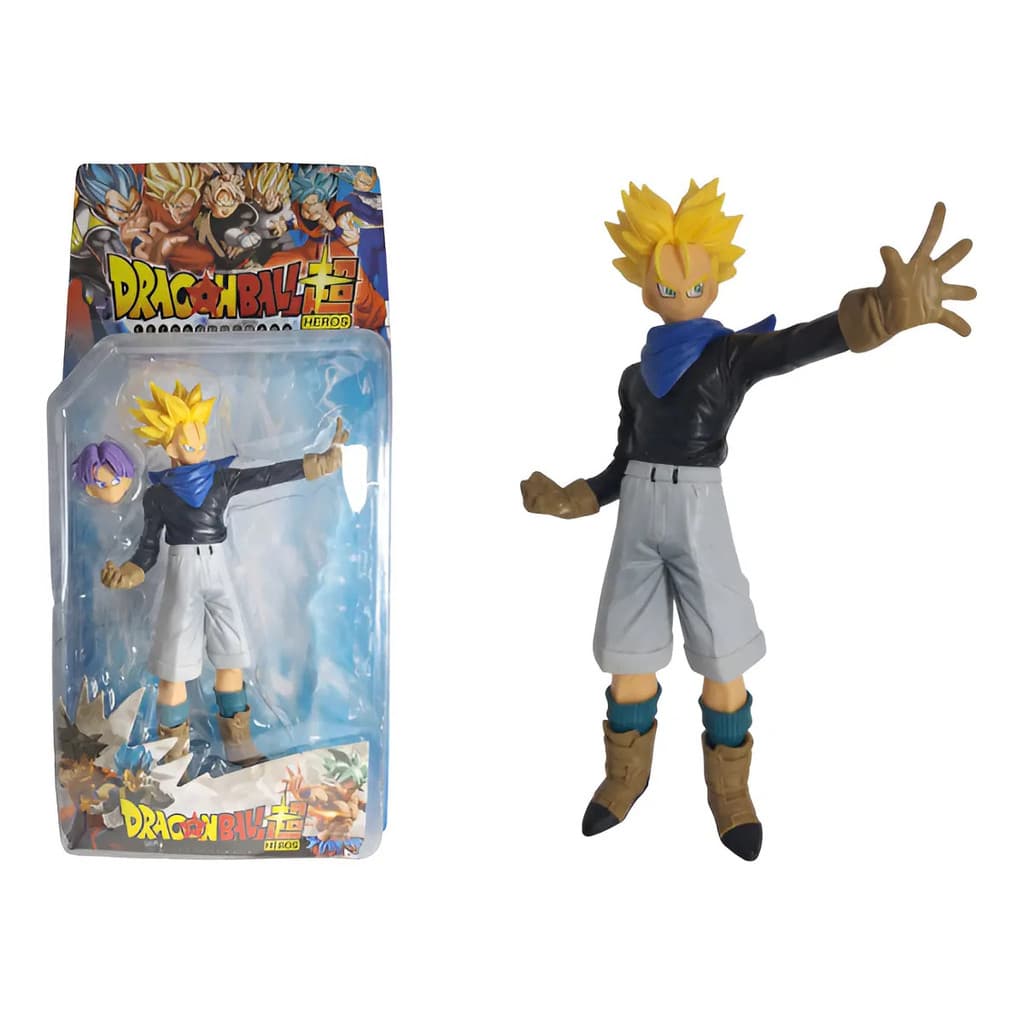 Miniatura Boneco Trunks Dragon Ball Z Ultimate Troca Cabeça