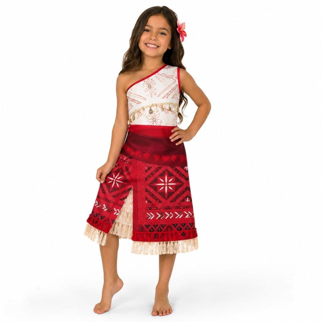Roupa Cosplay Moana Oceania Para Meninas Pronta Entrega