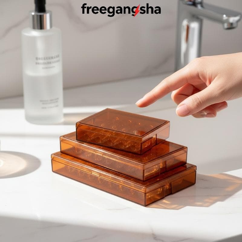 [FRE] Caixa De Armazenamento De Frasco Portátil 1ml 2ml 5ml Organizador Suporte Médico Durável À Prova De Luz Para Viage
