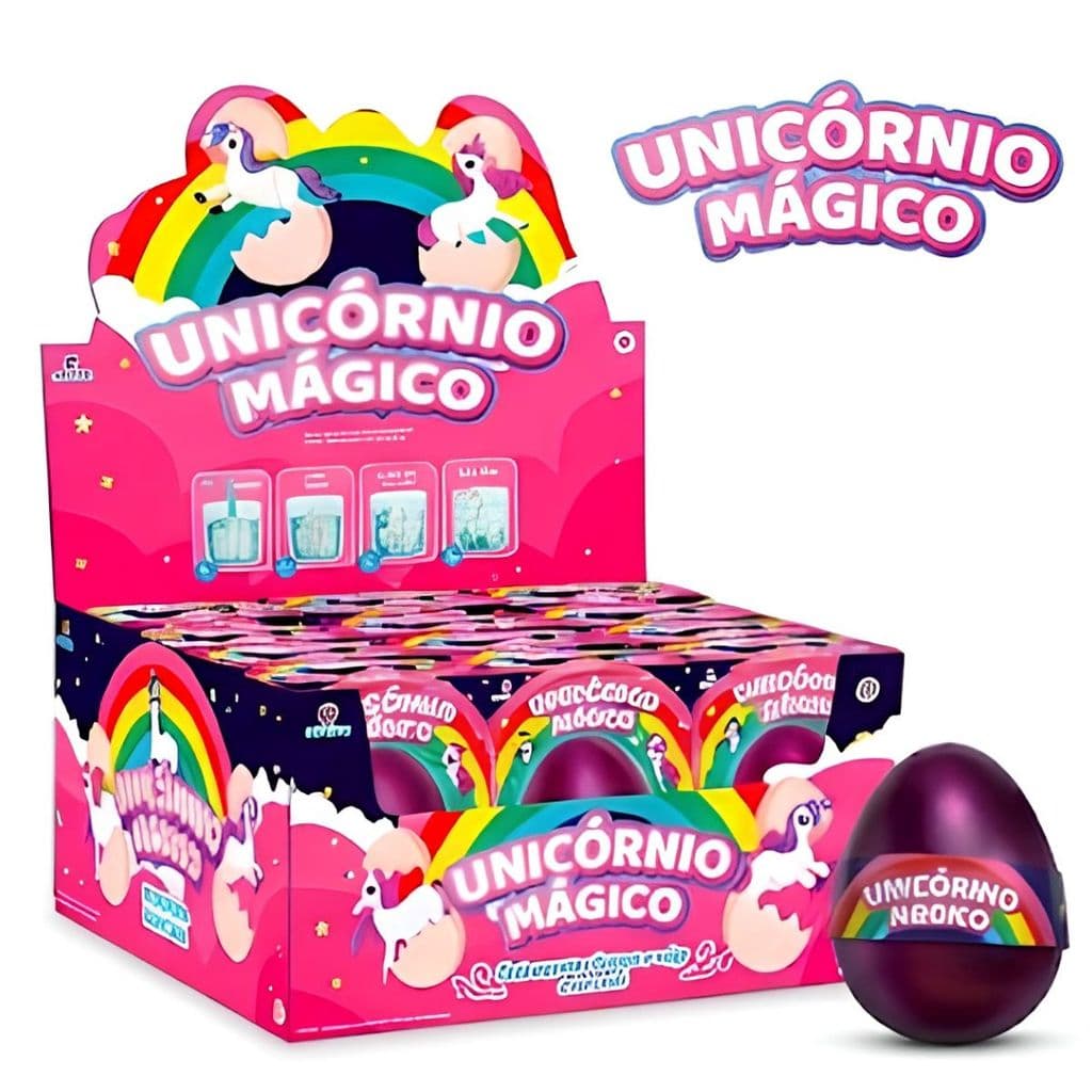Brinquedo Unicórnio Mágico Ovo Surpresa Que Cresce Na Água