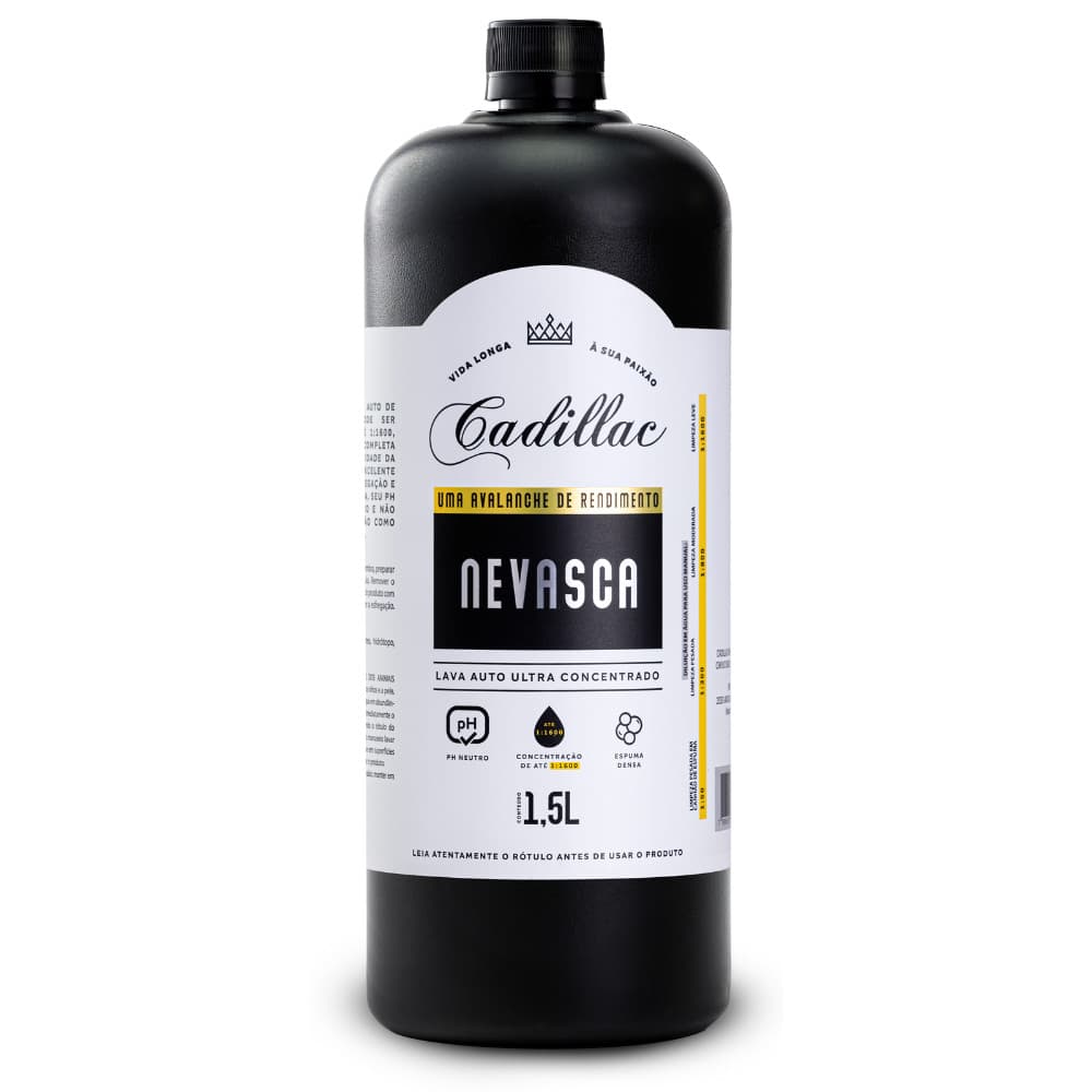 Shampoo Automotivo Nevasca Ultra Concentrado 1:1600 Cadillac 1,5L