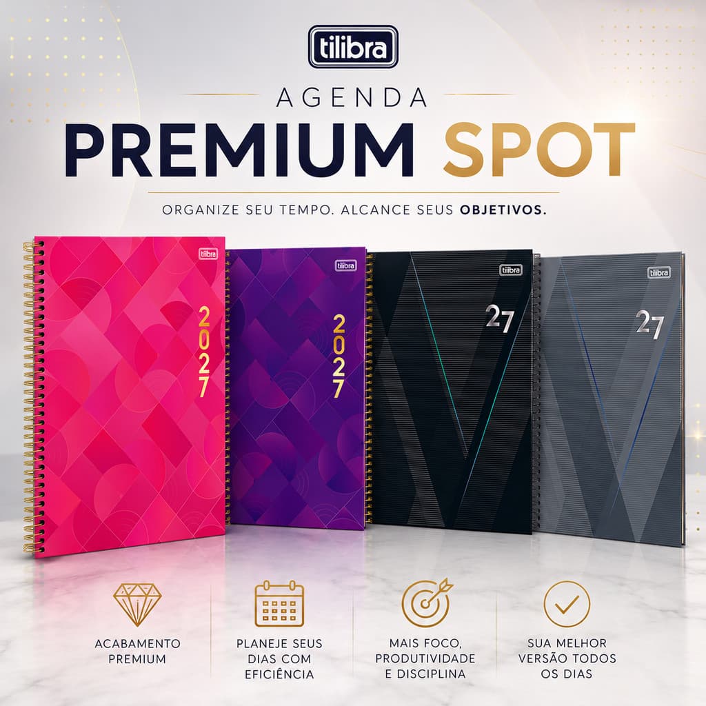 Agenda  Executiva 2027 Tilibra Spot Espiral 27,5 x 20 200fls