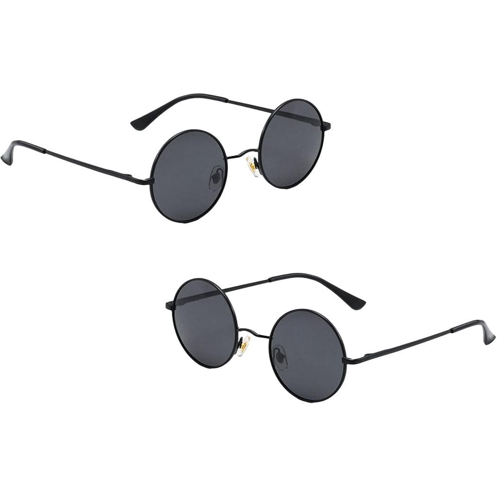 2 Pares de Óculos de Sol Redondos, Óculos de Sol Polarizados Clássicos e Elegantes para Homens e Mulheres, Esportivos, p