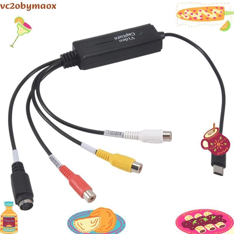 1 Peça Conversor AV Para USB C Adaptador De Placa De Captura De Vídeo 1 Canal vc2obymaox.br