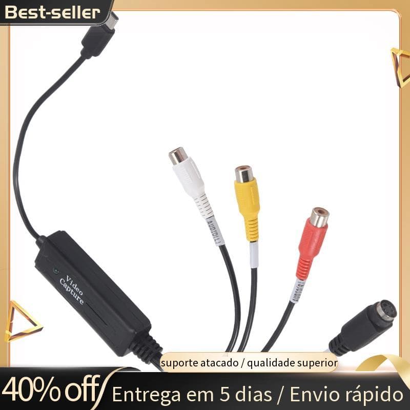 1 PCS AV Para USB C Conversor Adaptador De Placa De Captura De Vídeo NTSC PAL S/Composto