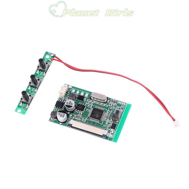 haostone 4.3/5 Polegada Display LCD Driver Placa Módulo Kit Monitor Para Carro AV Digital Moldura Multi-Função tru9