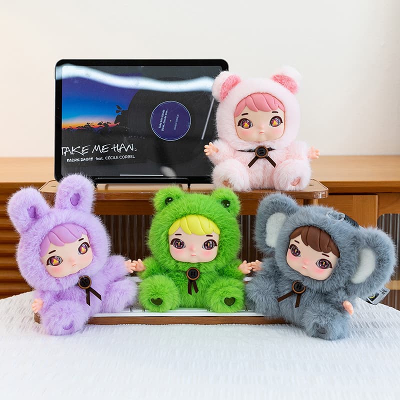 [Estoque pronto] Bonito bonito boneca de vinil pequeno pingente brinquedo de pelúcia boneca Silicone saco de escola orna
