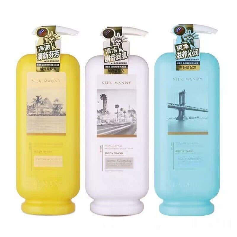 Smanny Gel de banho suave calmante colônia Perfume fragrância Caviar luxo hidratante gel de banho unissex