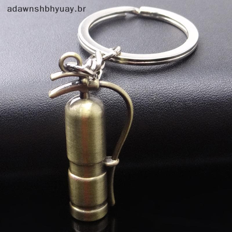Adawnshbyuay Nova Moda Extintor De Incêndio Chaveiro Metal Festa Presente Charme Carro Titular Jóias BR