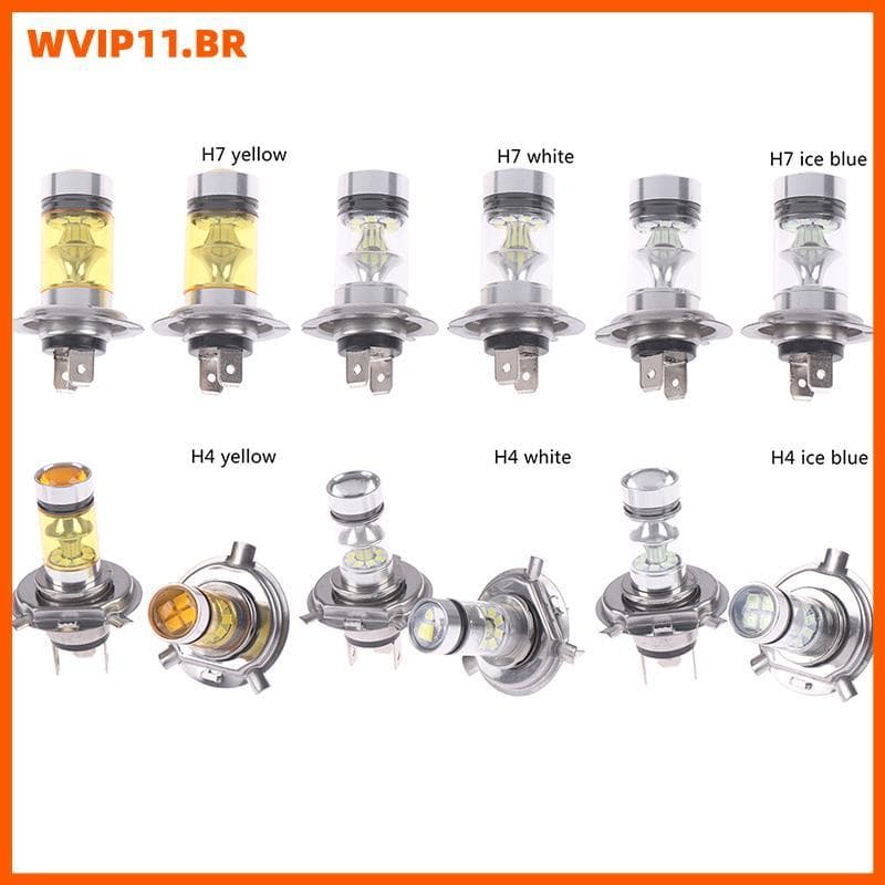 WVIP 2x Carro H4/H7 9003 HB2 8000K Feixe Hi/Lo 20 LED Luz De Nevoeiro Condução Lâmpada DRL BR