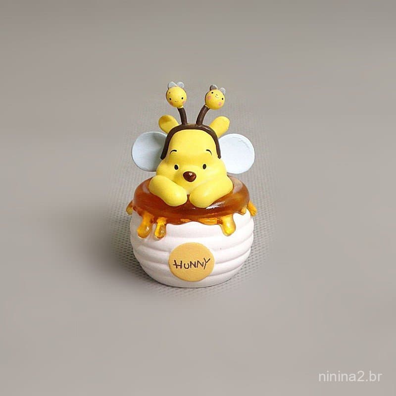 1Pcs 5,5cm Anime Cartoon Winnie the Pooh Figura Edward Sr . Sanders Bear Honey Jarro De Mel PVC Figuras De Ação Modelo D